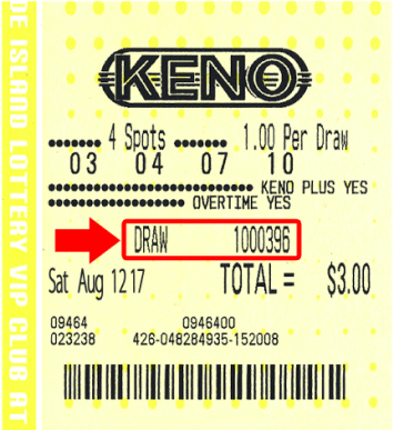 Keno lotto game